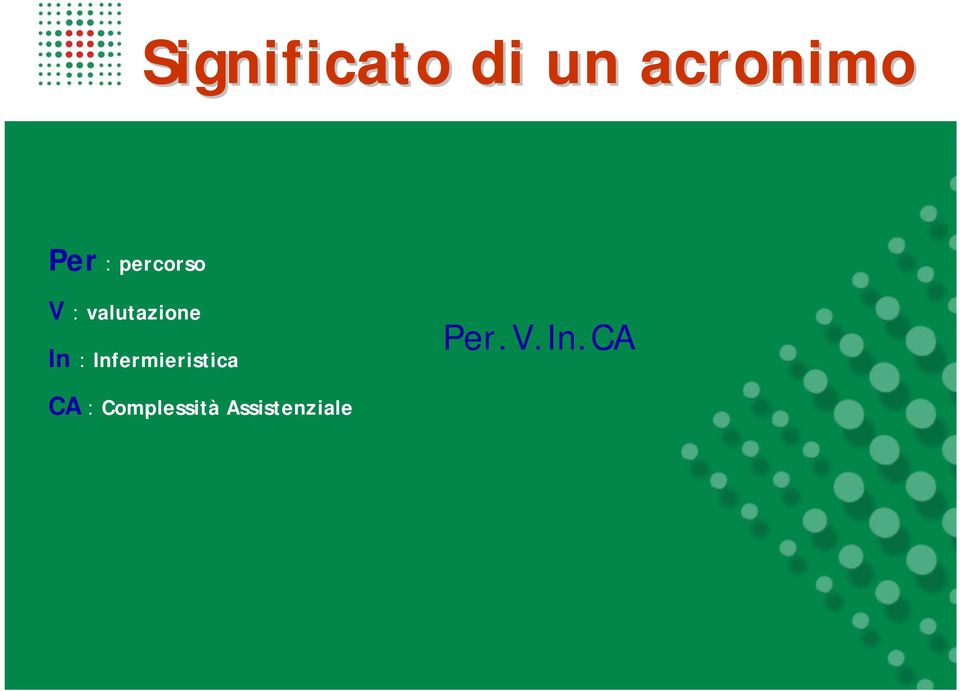 : Infermieristica Per.V.In.CA