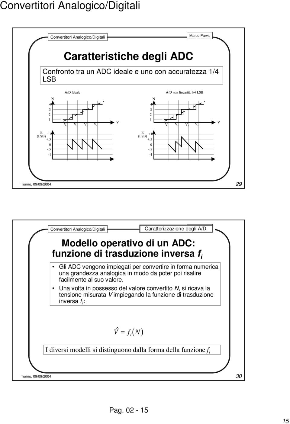 grandezza analogica in modo da poter poi risalire facilmente al suo valore.