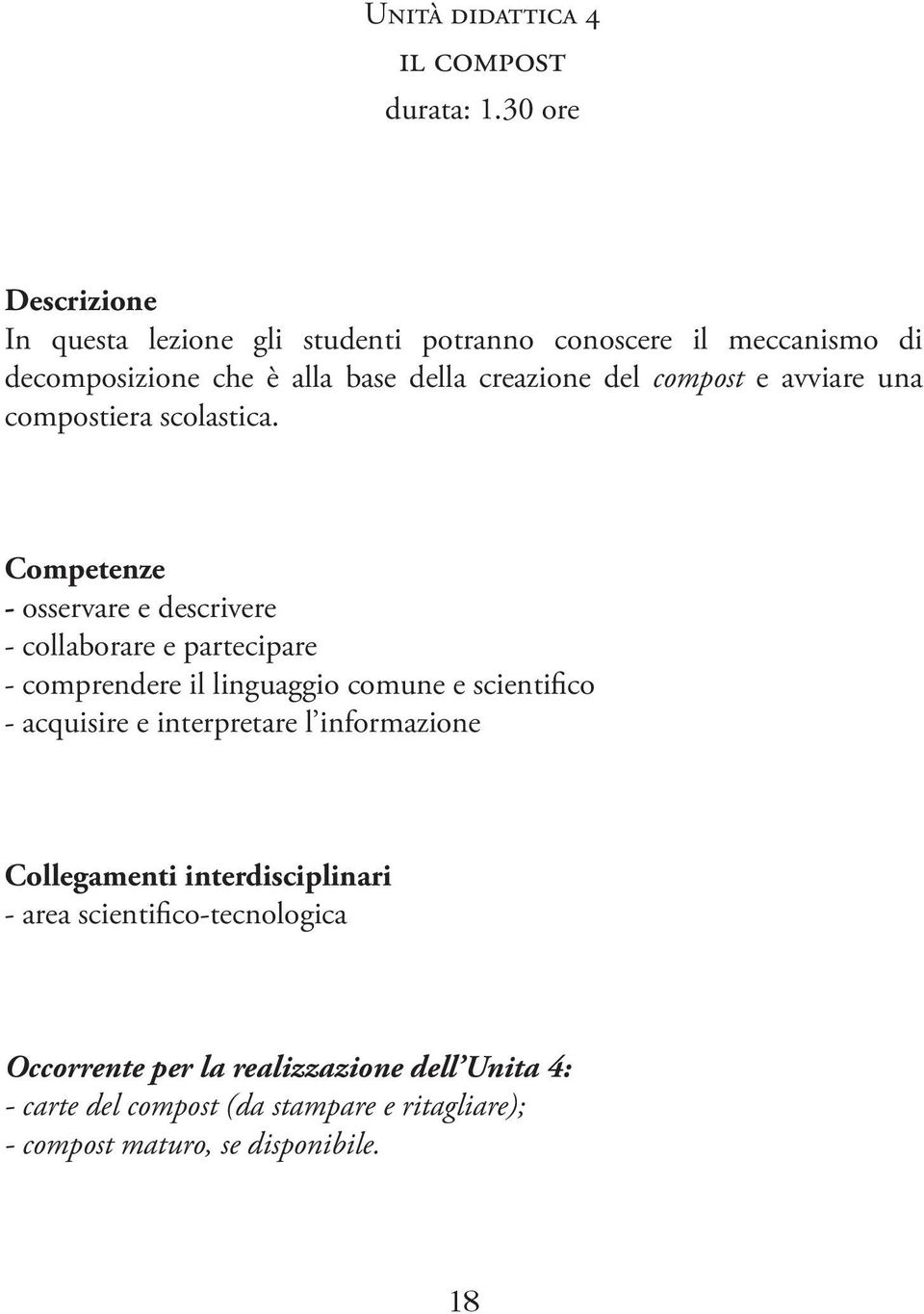 compost e avviare una compostiera scolastica.