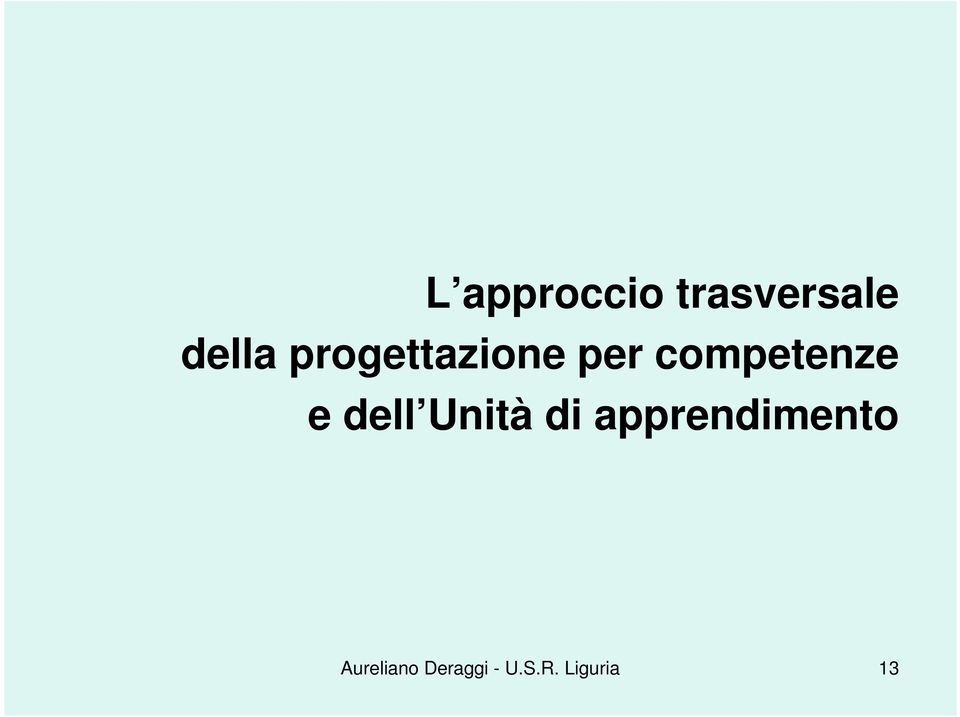 dell Unità di apprendimento