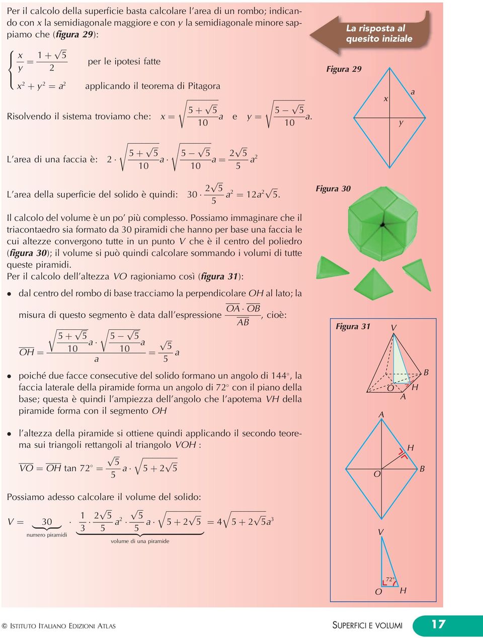 Il calcolo del volume eá un o' iuá comlesso.