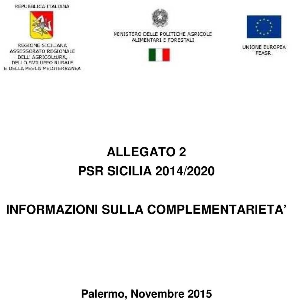 SULLA COMPLEMENTARIETA