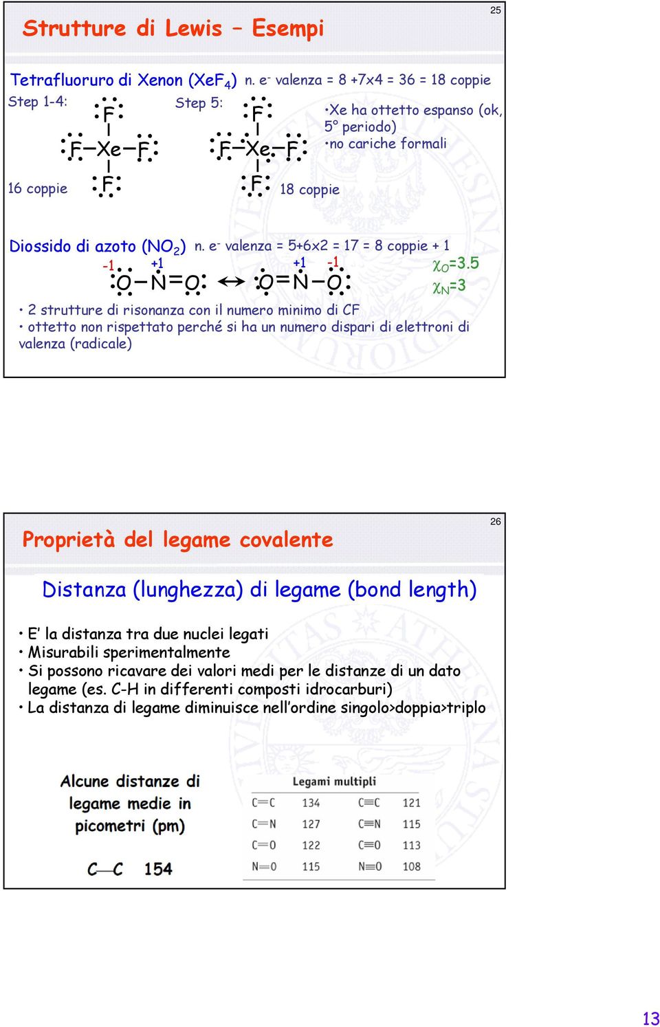 e - valenza = 5+6x2 = 17 = 8 coppie + 1-1 +1 +1-1 χ =3.