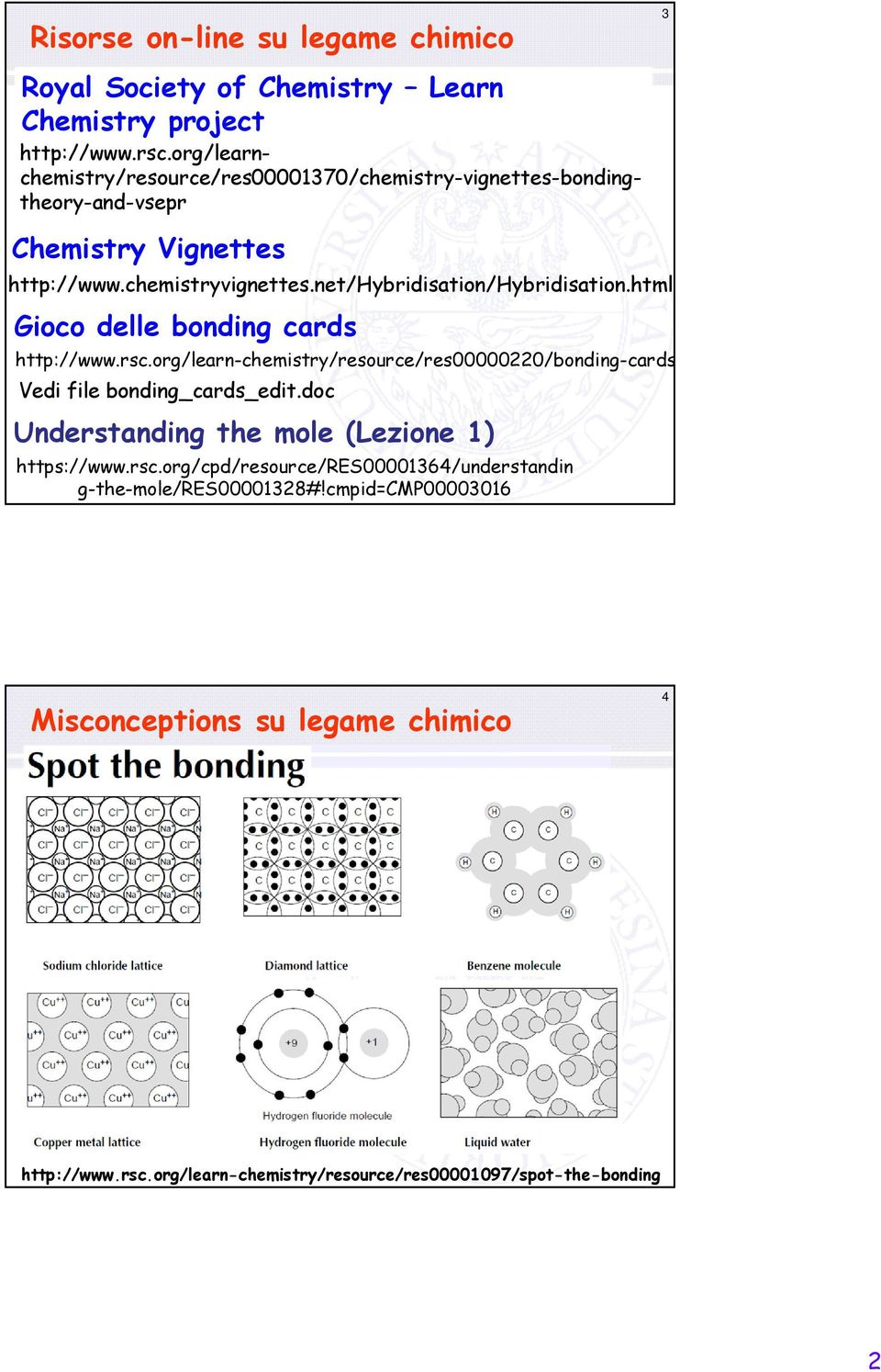 net/hybridisation/hybridisation.html Gioco delle bonding cards http://www.rsc.org/learn-chemistry/resource/res00000220/bonding-cards Vedi file bonding_cards_edit.