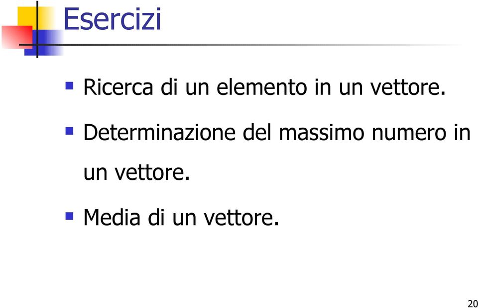 Determinazione del massimo