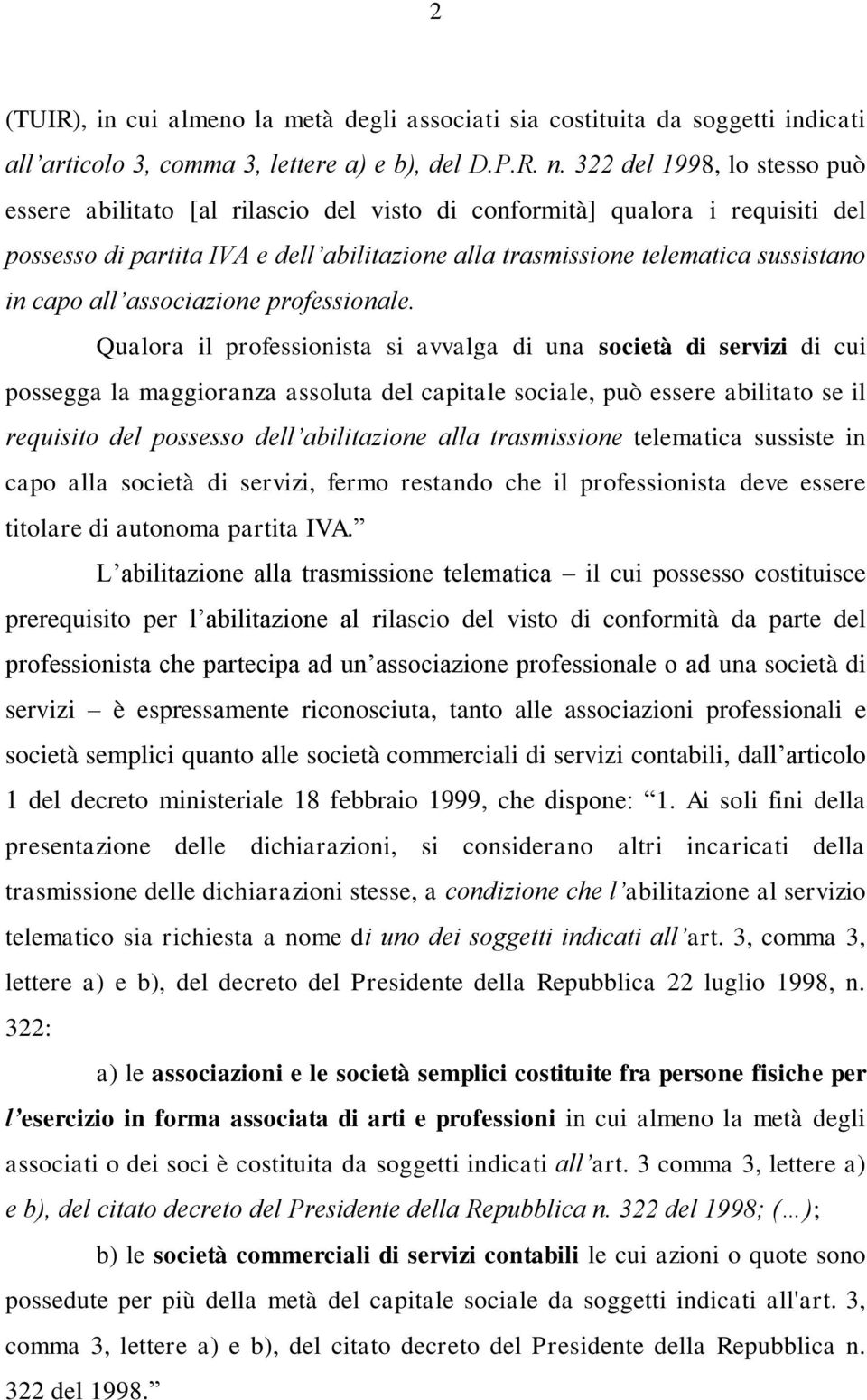 all associazione professionale.