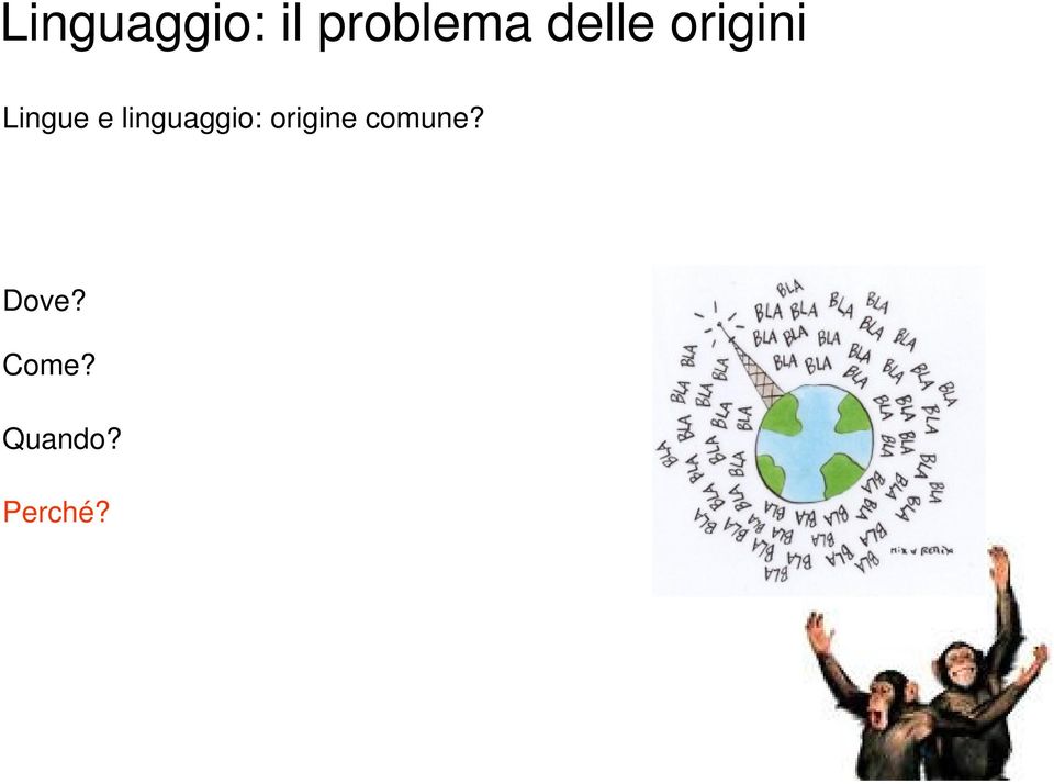 linguaggio: origine