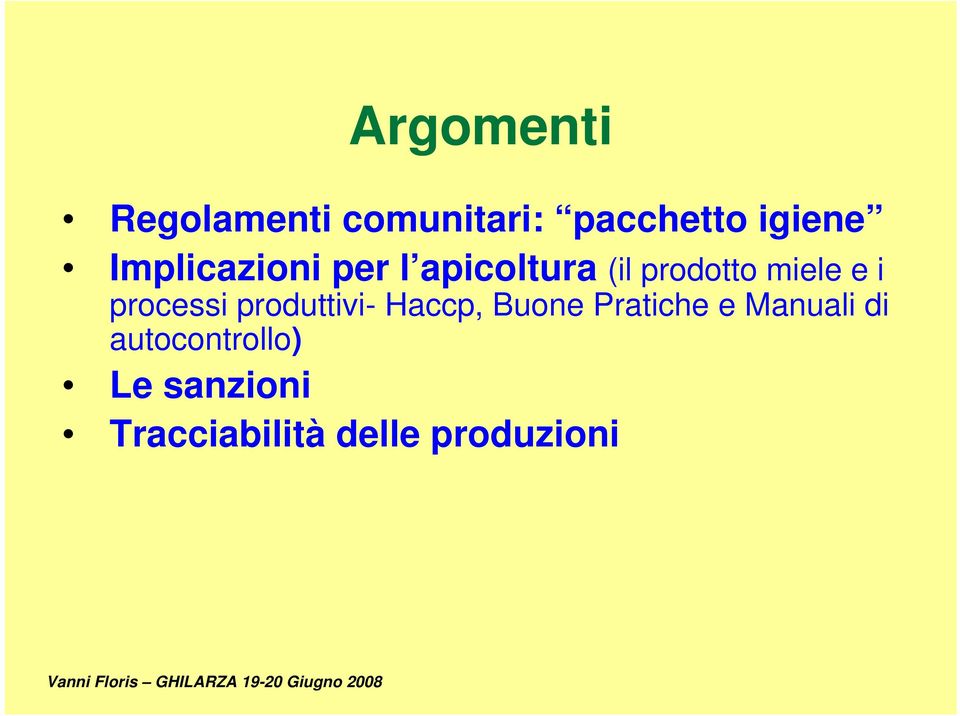 processi produttivi- Haccp, Buone Pratiche e Manuali