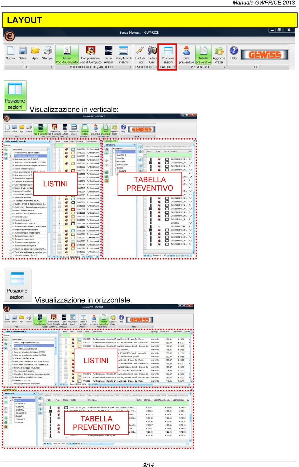 PREVENTIVO Visualizzazione in