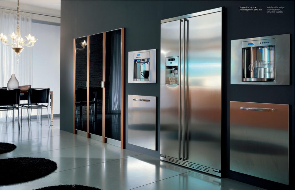 side-by-side fridge with