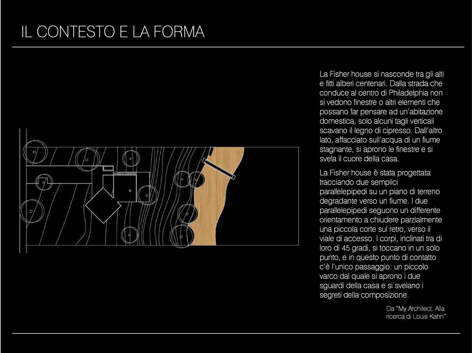 Dall altro lato, affacciato sull acqua di un fiume stagnante, si aprono le finestre e si svela il cuore della casa.