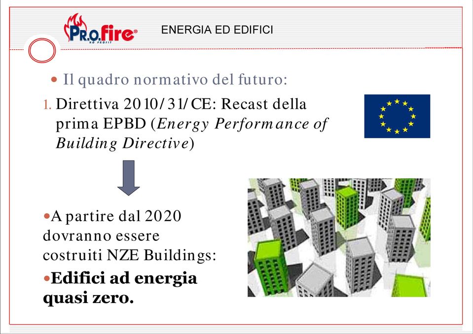 Performance of Building Directive) A partire dal 2020