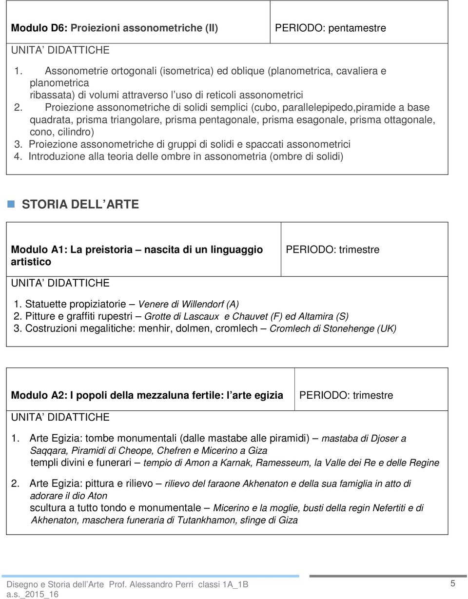 Proiezione assonometriche di gruppi di solidi e spaccati assonometrici 4.