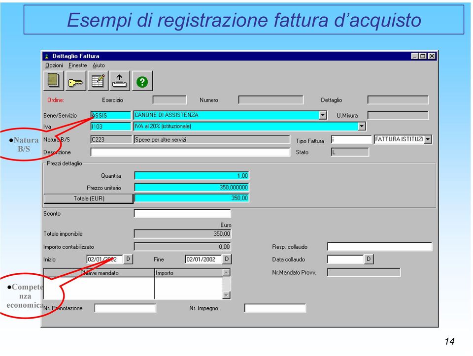 fattura d acquisto