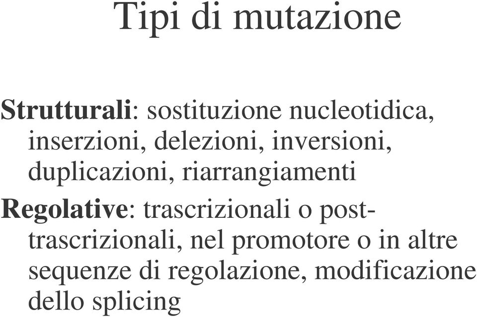 riarrangiamenti Regolative: trascrizionali o