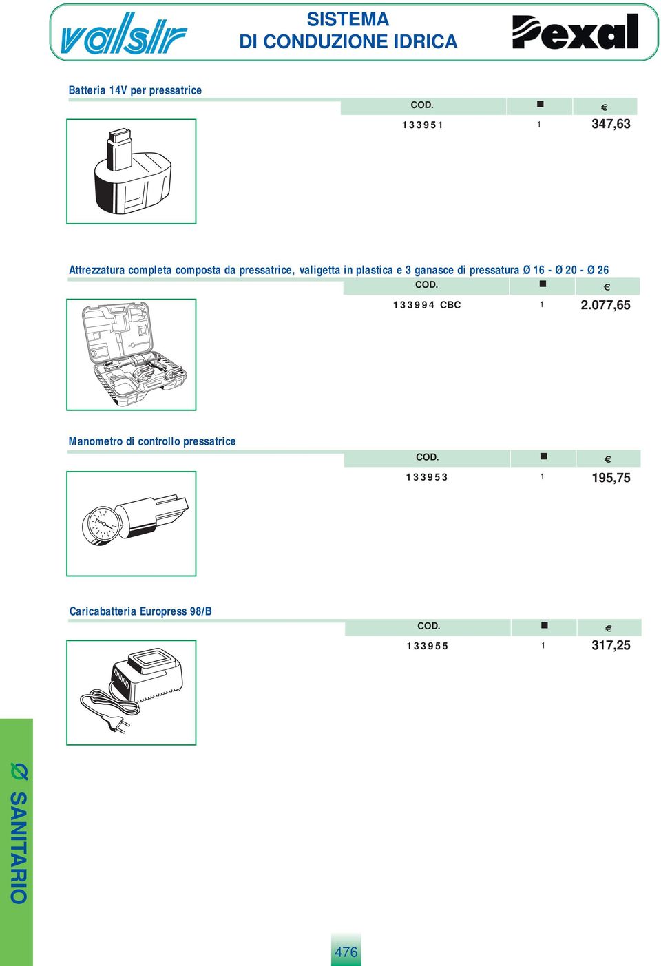 di pressatura 6-20 - 26 33994 CC 2.