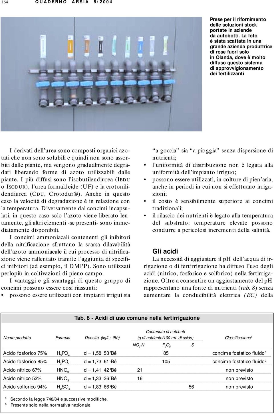 organici azotati che non sono solubili e quindi non sono assorbiti dalle piante, ma vengono gradualmente degradati liberando forme di azoto utilizzabili dalle piante.