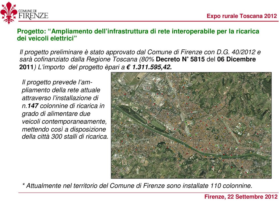 Il progetto prevede l ampliamento della rete attuale attraverso l installazione di n.