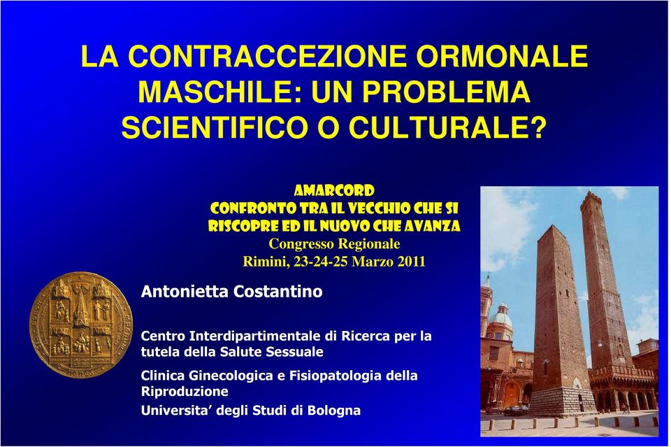 Rimini, 23-24-25 Marzo 211 Antonietta Costantino Centro Interdipartimentale di Ricerca per la
