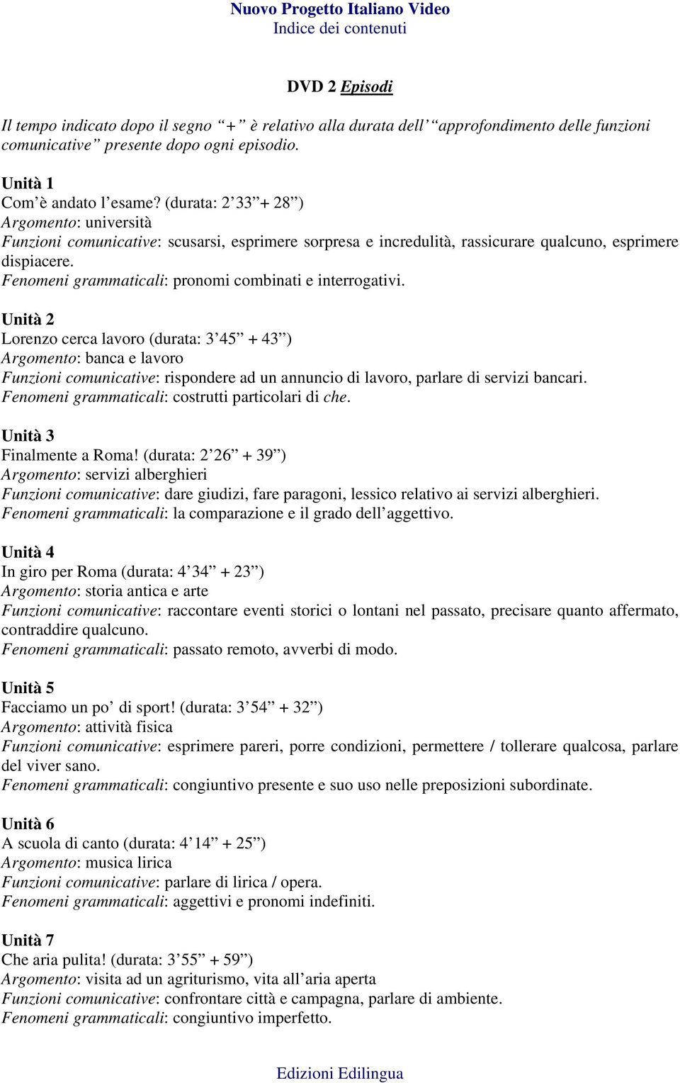 Fenomeni grammaticali: pronomi combinati e interrogativi.