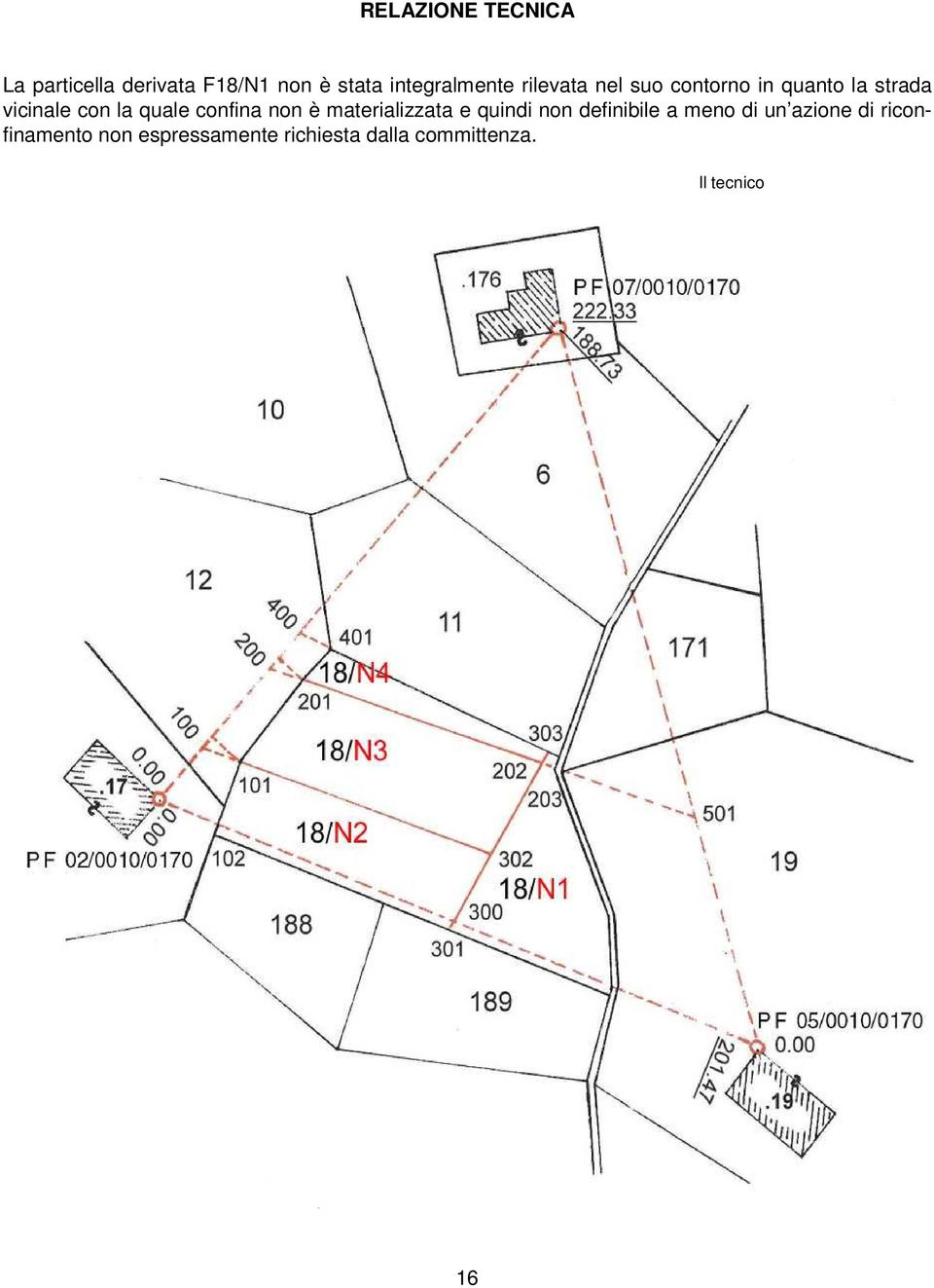 confina non è materializzata e quindi non definibile a meno di un azione