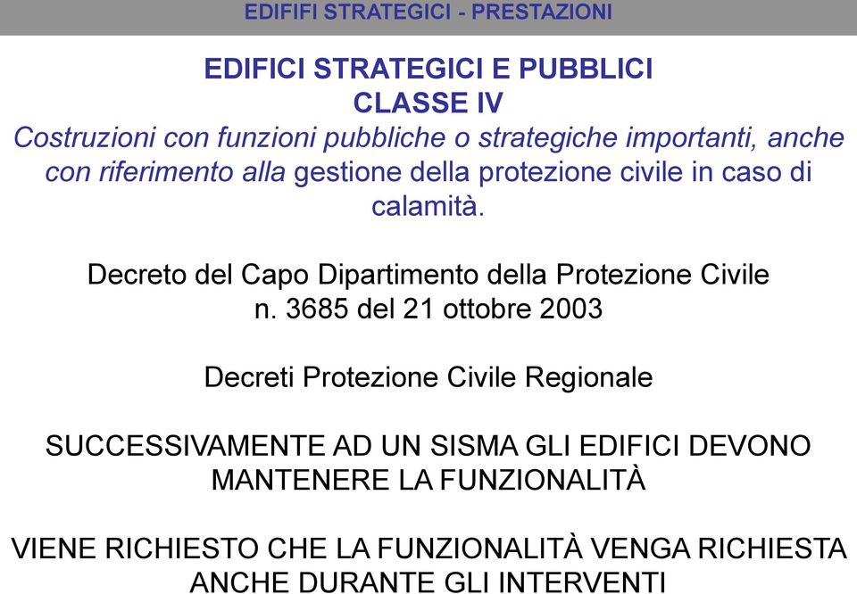 Decreto del Capo Dipartimento della Protezione Civile n.