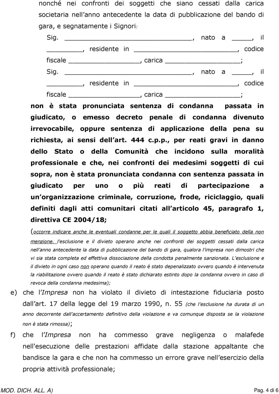 ssata in giudicato, o emesso decreto pe