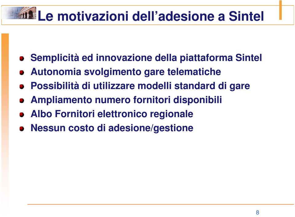 utilizzare modelli standard di gare Ampliamento numero fornitori