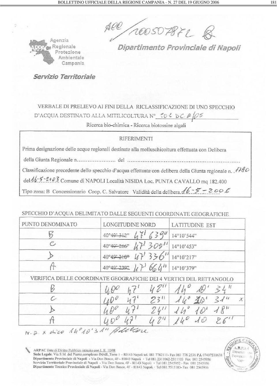 REGIONE CAMPANIA -