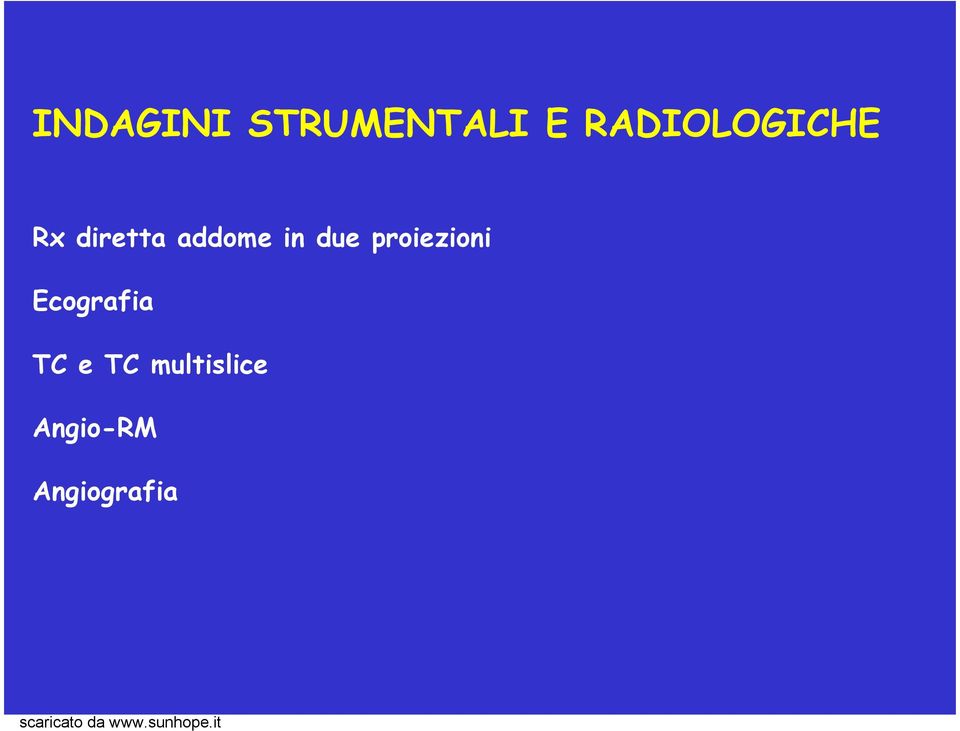 in due proiezioni Ecografia TC