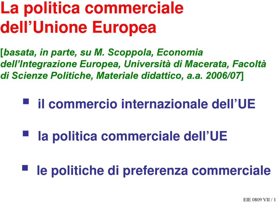 Scienze Politiche, Mat