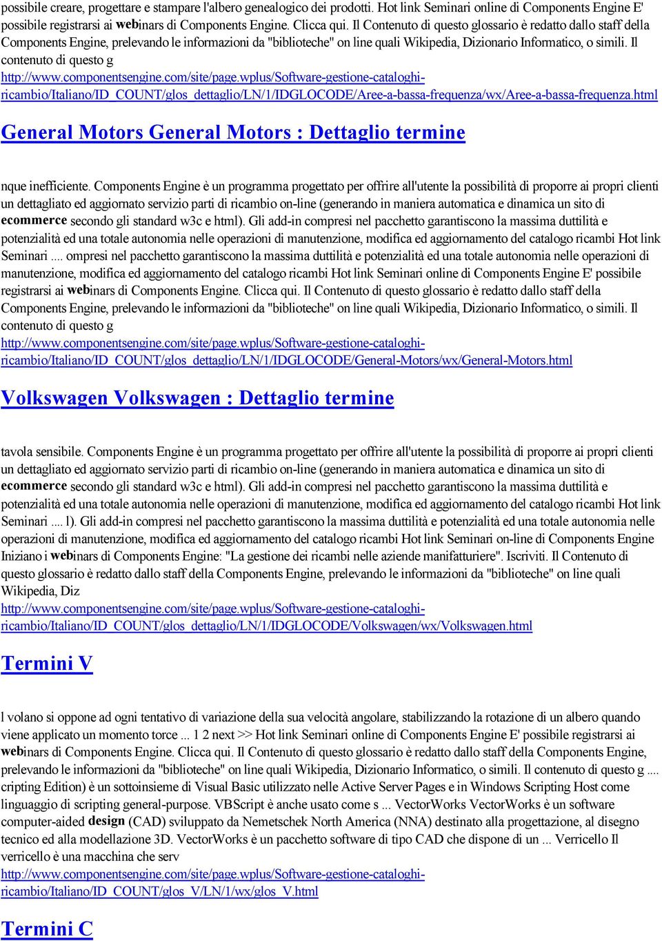 html General Motors General Motors : Dettaglio termine nque inefficiente.