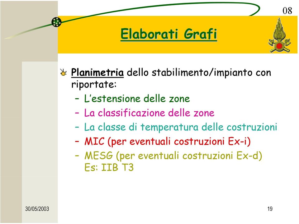 La classe di temperatura delle costruzioni MIC (per eventuali