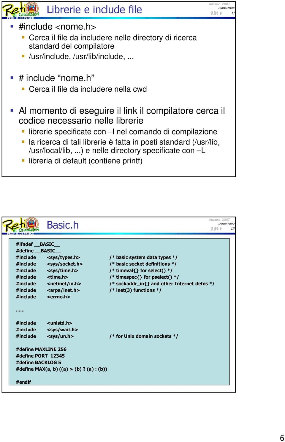 tali librerie è fatta in posti standard (/usr/lib, /usr/local/lib,...) e nelle directory specificate con L libreria di default (contiene printf) Basic.