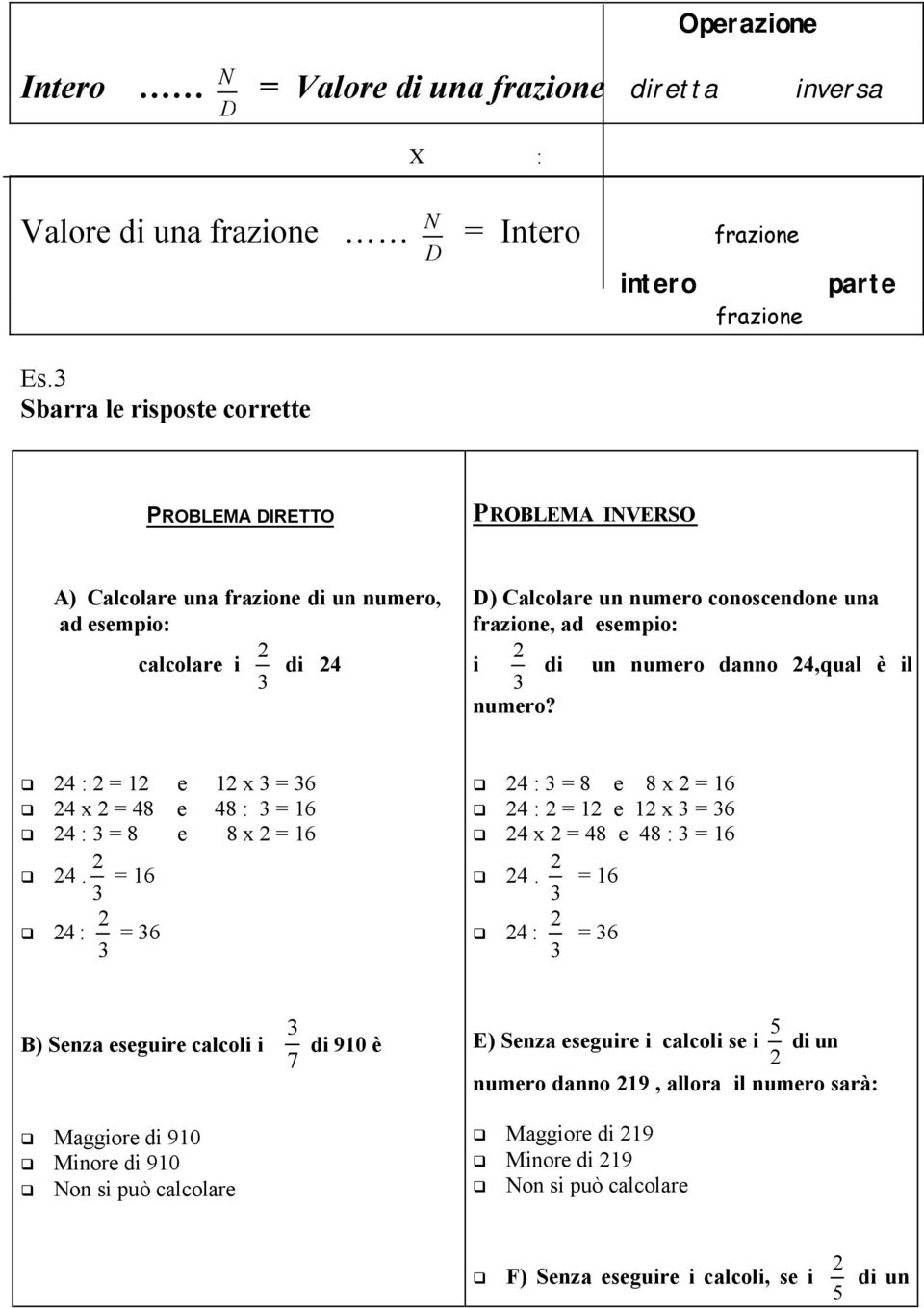 di un numero danno 24,qual è il numero? 24 : 2 = 12 e 12 x = 6 24 x 2 = 48 e 48 : = 16 24 : = 8 e 8 x 2 = 16 24.