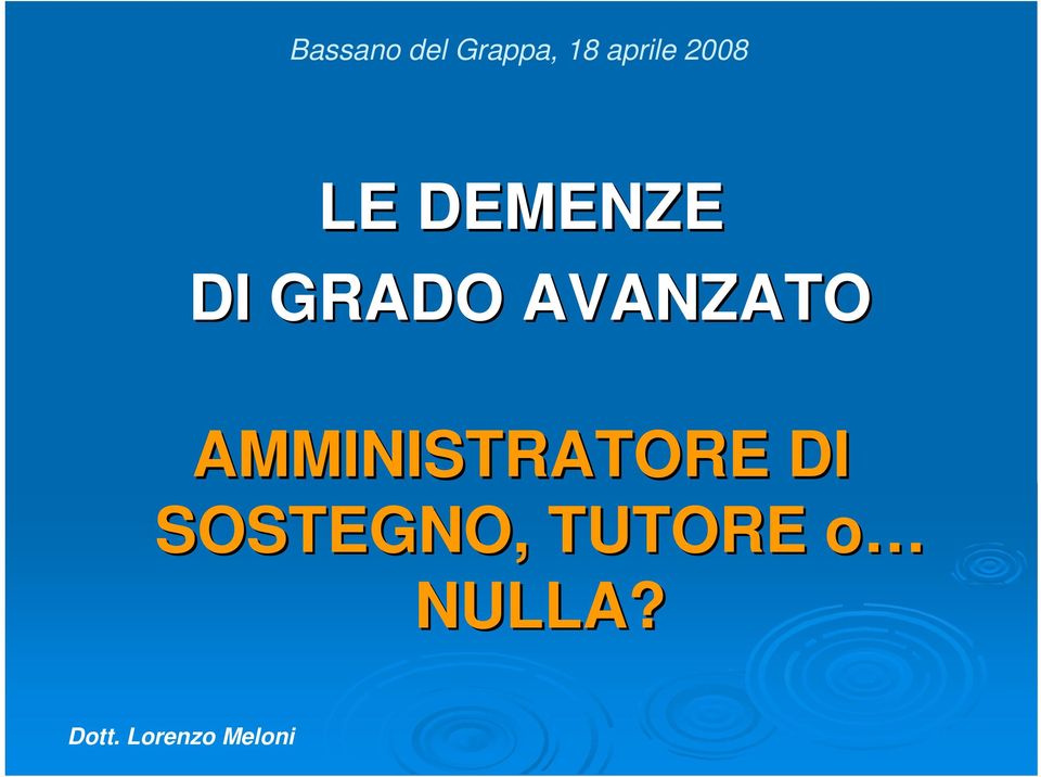 AVANZATO AMMINISTRATORE DI