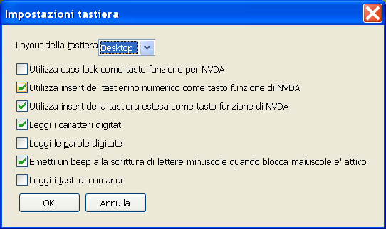 Nella finestra Sintetizzatore, è opportuno caricare il SAPI 5, da cui saranno accessibili le sintesi più recenti, come Silvia.