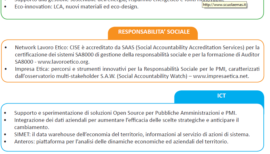 CENTRO PER L INNOVAZIONE E LO SVILUPPO ECONOMICO Azienda Speciale Camera di Commercio