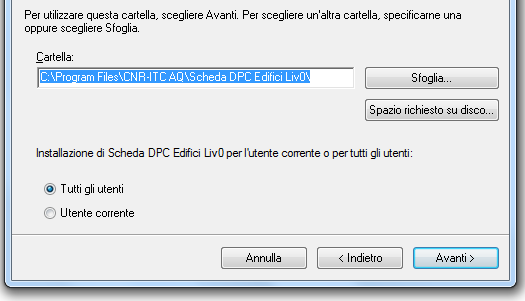 dell archivio ed andare fino in fondo nell installazione.