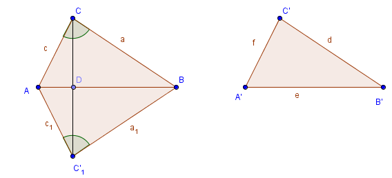 4. Terzo criterio di congruenza dei triangoli TERZO RITERIO DI ONGRUENZ DEI TRINGOLI Due triangoli sono congruenti se hanno congruenti le tre coppie di lati. Ipotesi: ' ', '', ''. Tesi: ' ' '.