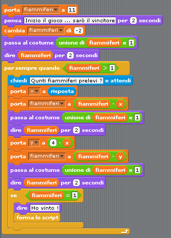 Implementazione Con importazione di immagini 9.png, 8.png, 7png.. fino a 1.png rinomate come costumi: 91 etc.