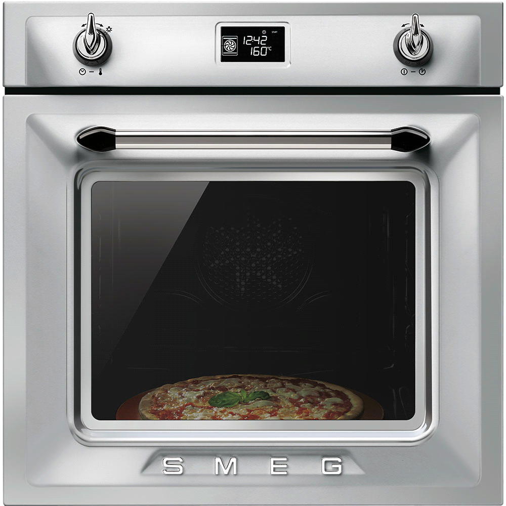 SF6922XPZ Novità Forno pizza termoventilato, 60 cm, inox antimpronta, Estetica.