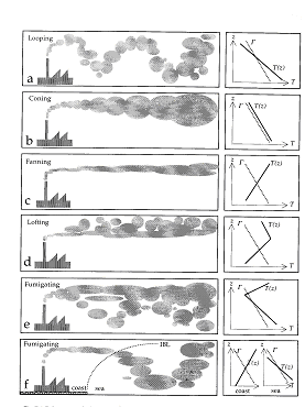 Figura 6: La struttura della dispersione di un pennacchio in