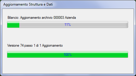 Novità funzionali Aggiornamento archivi Questa versione del programma prevede un adeguamento delle ditte per aggiornare gli archivi con gli standard distribuiti.