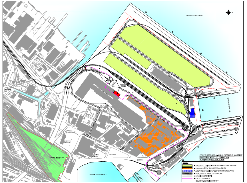 A. Potenziamento infrastrutturale del porto commerciale: Implementazione delle infrastrutture a