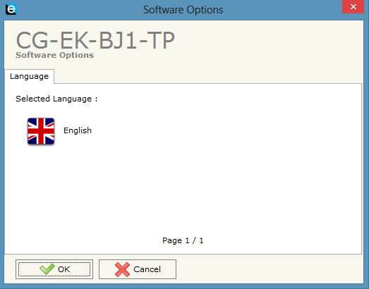 5.3 Opzioni Il form Opzioni consente di selezionare una lingua diversa per il programma