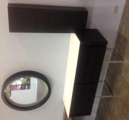 ARCOM ESCAPE nr.proposta 5/14/356 MOBILE BAGNO Finitura mobile Rovere tinto nero Top c/lavabo integrato Tecnorit B.