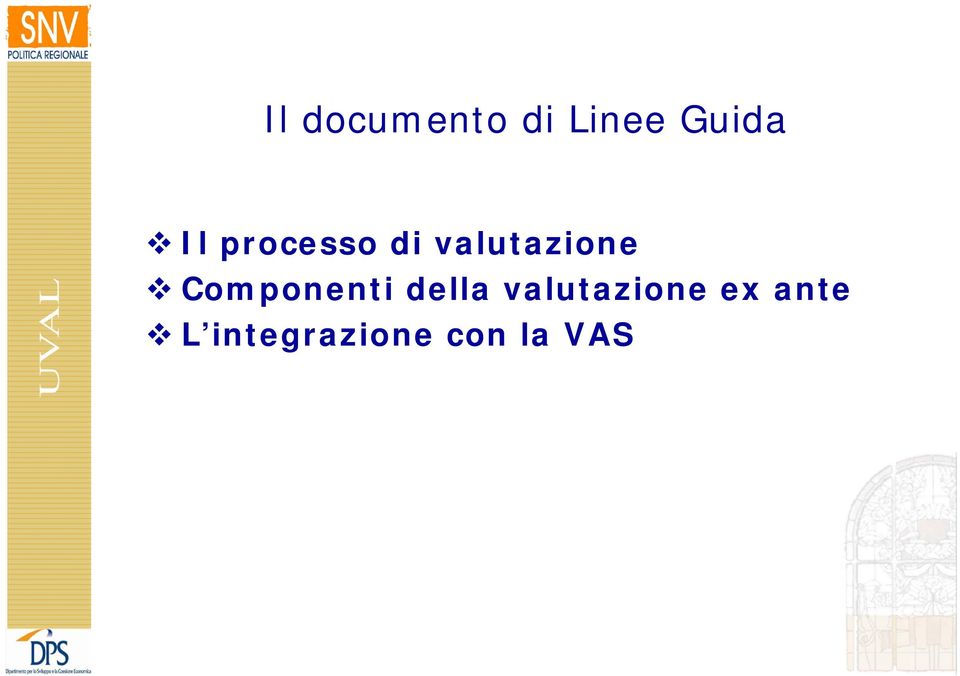 Componenti della valutazione