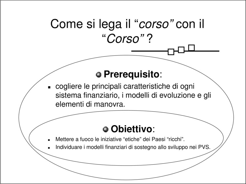 finanziario, i modelli di evoluzione e gli elementi di manovra.