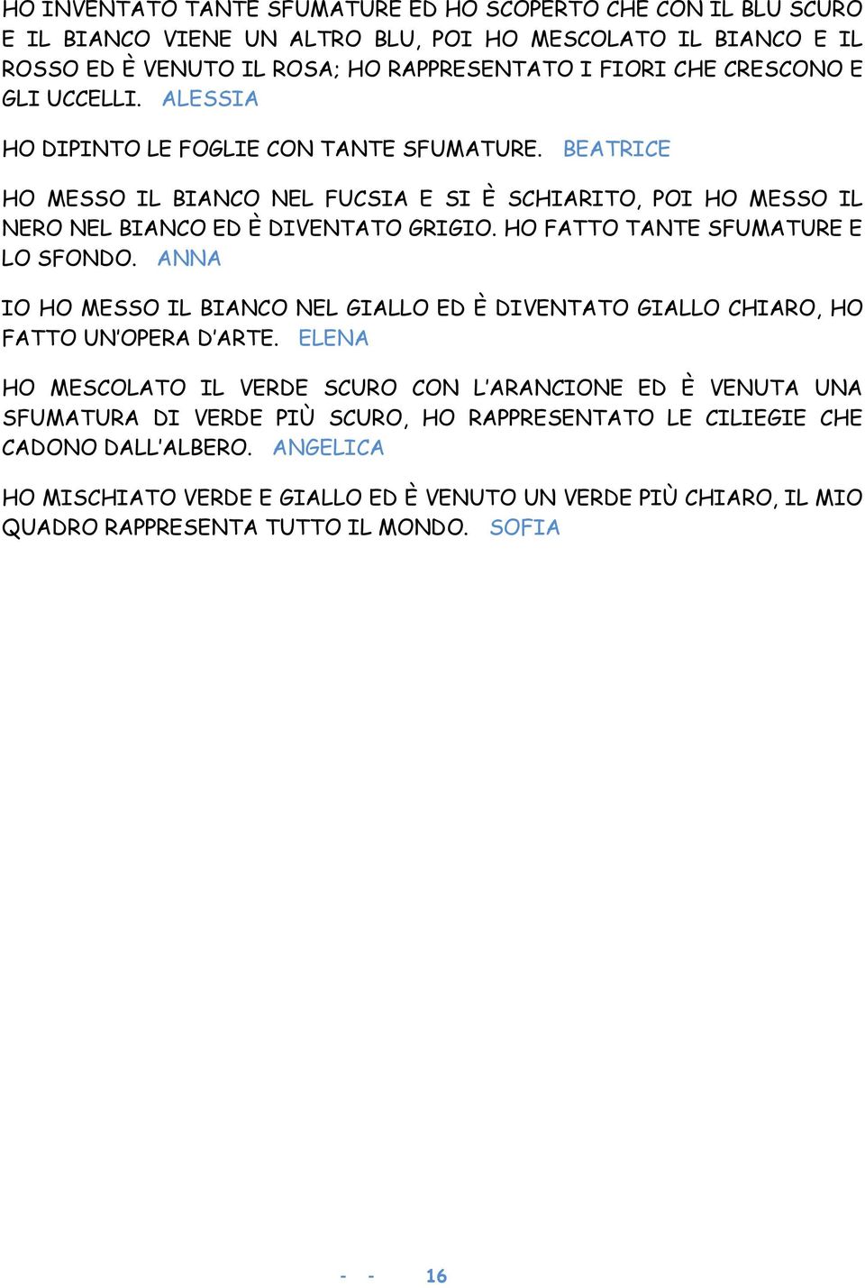 HO FATTO TANTE SFUMATURE E LO SFONDO. ANNA IO HO MESSO IL BIANCO NEL GIALLO ED È DIVENTATO GIALLO CHIARO, HO FATTO UN OPERA D ARTE.